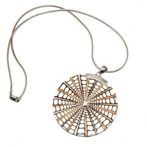 Sterling Silver and Shell Pendant Necklace